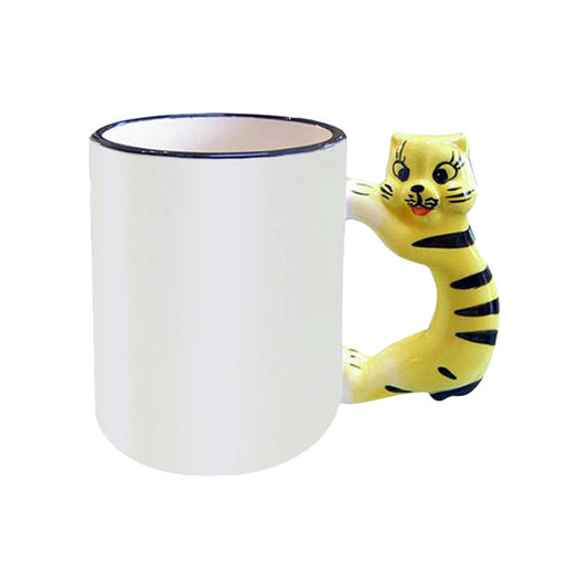 TAZA FORMA DE ANIMALES, GATO 11ONZ